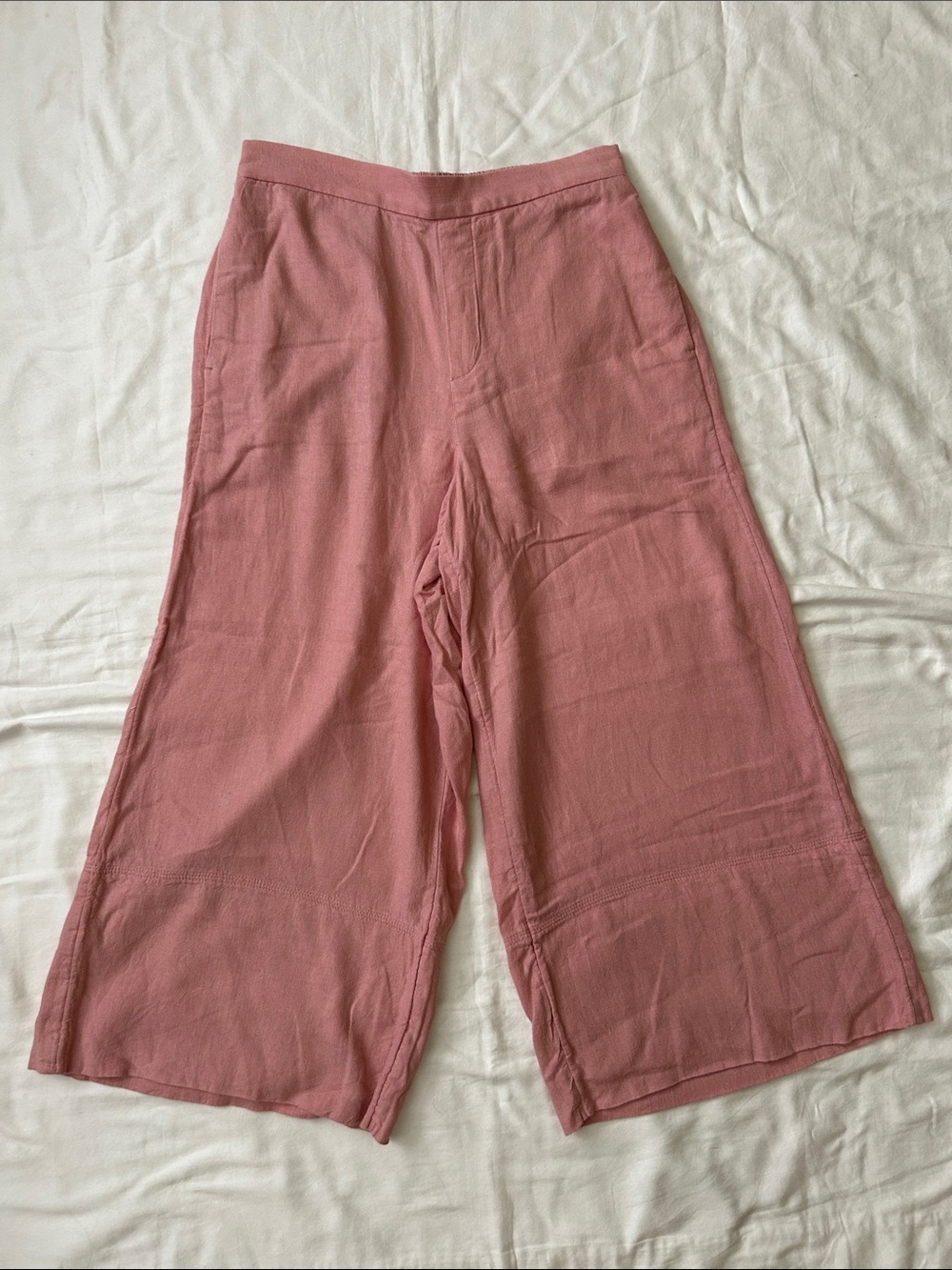 WOMENS BANANA REPUBLIC FACTORY CROPPED WIDE LEG PANTS